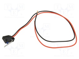 Microswitch SNAP ACTION; 0.1A/125VAC; 2A/12VDC; with lever; IP67