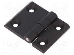 Hinge; Width: 63mm; zinc and aluminium alloy; black; H: 50mm