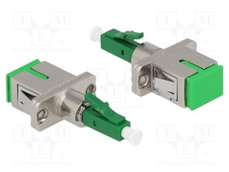 Adapter; LC/PC,SC/PC; silver,green; -40÷75°C
