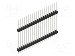 Connector: pin strips; pin header; male; PIN: 20; 2.54mm; THT; 1x20