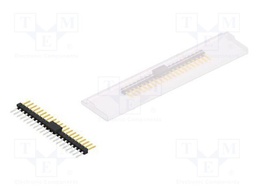 Connector: pin strips; pin header; male; PIN: 21; 2.54mm; SMT; 1x21