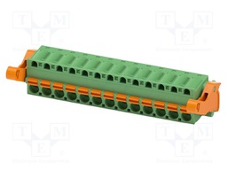 PCB connector, nominal cross section: 2.5 mm2, color: green,