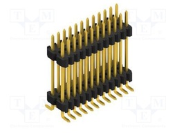 Connector: pin strips; pin header; male; PIN: 24; 1.27mm; SMT; 2x12