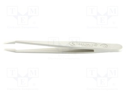 Tweezers; Blade tip shape: sharp, bent; Tweezers len: 115mm; ESD