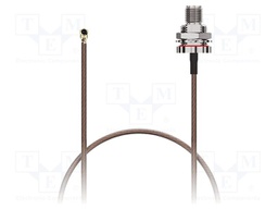 Cable; IPEX MHF,SMA female; brown; -40÷80°C; 0÷6GHz; 200mm; 50Ω