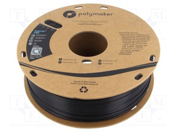 Filament: ABS; 1.75mm; black; 245÷265°C; 1kg; Table temp: 90÷100°C