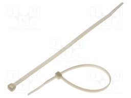 Cable tie; L: 250mm; W: 4.8mm; polyamide; 215.5N; natural; Ømax: 68mm