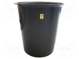 Waste bin; ESD; 310x300mm; 13l; black; <100kΩ; 400g