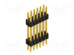 Connector: pin strips; pin header; male; PIN: 12; 1.27mm; THT; 2x6