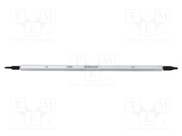 Interchangeable blade; slot; double-sided; 1,5x0,4mm,3,0x0,6mm