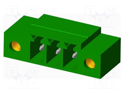 Connector: pluggable terminal block; socket; male; angled 90°