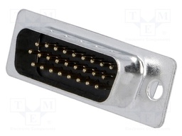 D-Sub HD; PIN: 26; plug; male; stamped and formed contacts