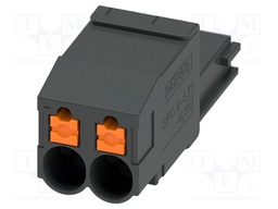 PCB connector, nominal cross section: 4 mm2, color: black, n