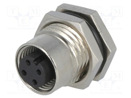 Socket; M12; PIN: 4; female; A code-DeviceNet / CANopen; THT; IP68