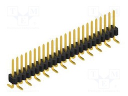 Connector: pin strips; pin header; male; PIN: 24; 1.27mm; SMT; 1x24