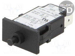Circuit breaker; Urated: 240VAC; 48VDC; 5A; SPST; Poles: 1; SNAP-IN