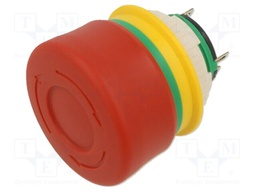 Switch: emergency stop; 16mm; Stabl.pos: 2; NC x2; red; IP65; XA
