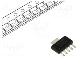 IC: voltage regulator; LDO,linear,fixed; 1.8V; 1.5A; SOT223-6; SMD