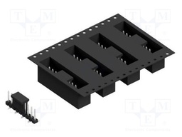 Connector: pin strips; pin header; male; PIN: 9; 2.54mm; SMT; 1x9