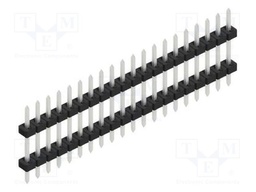 Connector: pin strips; pin header; male; PIN: 20; 2mm; THT; 1x20