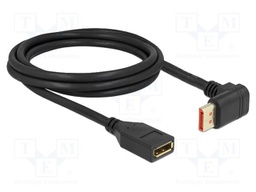Cable; DisplayPort socket,DisplayPort plug 90° up/down; Len: 2m