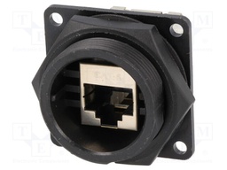 Socket; RJ45; DC; PIN: 8; Cat: 6; shielded; Layout: 8p8c; IP67,IP68