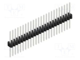 Connector: pin strips; pin header; male; PIN: 24; 1.27mm; THT; 1x24