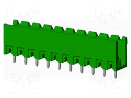 Connector: pluggable terminal block; socket; male; straight; THT