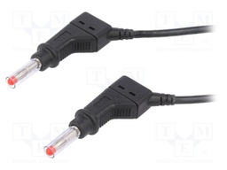Test lead; silicone; 1m; black; 32A; Type: with sliding cover