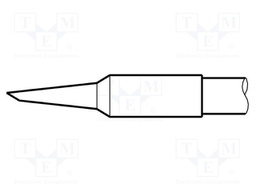 Tip; conical sloped; 1.2mm; longlife
