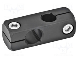 Mounting coupler; cross; aluminium; anodized; Dim: 14x14x37mm