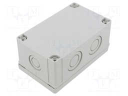 Enclosure: multipurpose; X: 80mm; Y: 130mm; Z: 60mm; MNX; grey; IK08