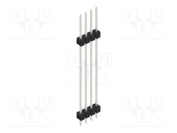 Connector: pin strips; pin header; male; PIN: 4; 2.54mm; THT; 1x4