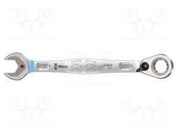 Wrench; inch,combination spanner,with ratchet; steel; 234mm