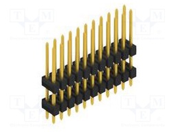 Connector: pin strips; pin header; male; PIN: 22; 2.54mm; THT; 2x11