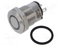 Switch: vandal resistant; Pos: 2; SPST-NO; 2A/36VDC; IP65; OFF-(ON)