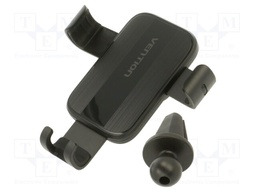 Car holder; black; air vent; 4.7÷7.2"