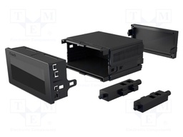 Enclosure: panel; X: 96mm; Y: 48mm; Z: 124mm; ABS + PC,PPO; black