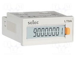 Meter: mounting; digital; on panel; LCD 8 digits; 48x24x52mm; 60g