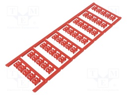 Markers for cables and wires; 2÷3.5mm; polyamide 66; red
