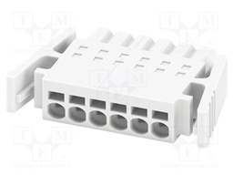 PCB connector, nominal cross section: 0.5 mm?, color: white,