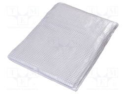 Tarpaulin; L: 12m; Width: 8m; polyetylene; transparent; 100g/m2