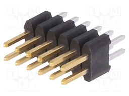 Pin header; pin strips; Minitek127; male; PIN: 12; straight; 1.27mm