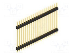 Connector: pin strips; pin header; male; PIN: 21; 2.54mm; THT; 1x21