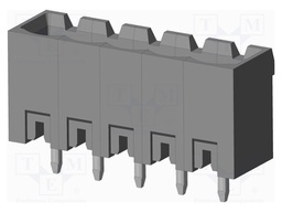 Connector: pluggable terminal block; socket; male; on PCBs