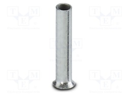 Tip: bootlace ferrule; non-insulated; copper; 0.75mm2; tinned
