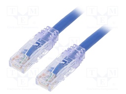 Patch cord; TX6™ PLUS,U/UTP; 6; stranded; Cu; LSZH; blue; Len: 0.5m