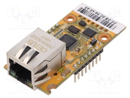 Module: Ethernet; Comp: W5500; Version: 1.1; 3.3VDC; SPI; 2.54mm