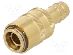 Quick connection coupling; straight; max.15bar; stainless steel