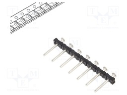 Connector: pin strips; pin header; PIN: 7; SMT; 10A; 300V; straight